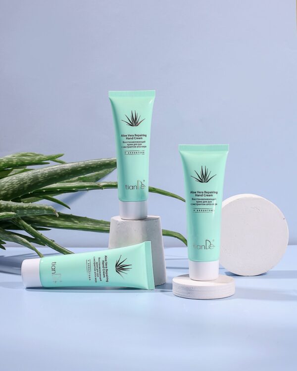Cremă de mâini regenerantă cu extract de Aloe Vera, 80 ml - imagine 2
